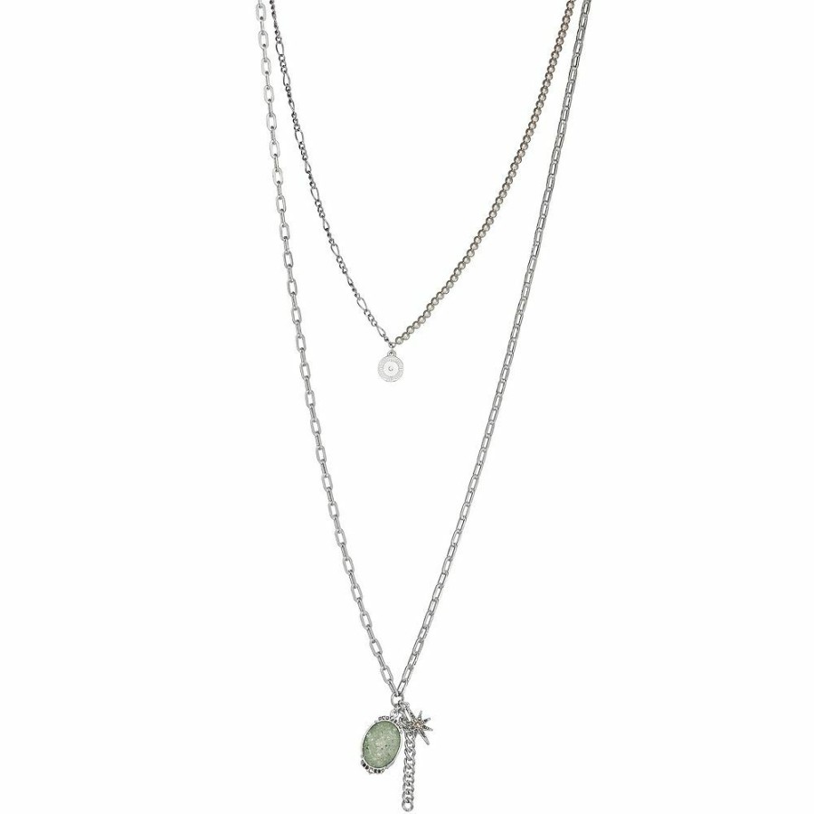 Jewelry * | Simply Vera Vera Wang Green Pendant 17-In. Necklace