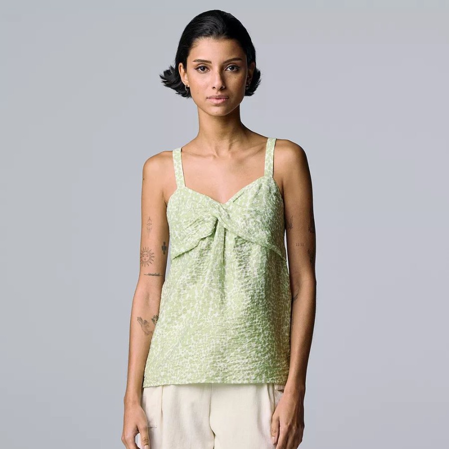 Clothing * | Women'S Simply Vera Vera Wang Twist-Front Tank