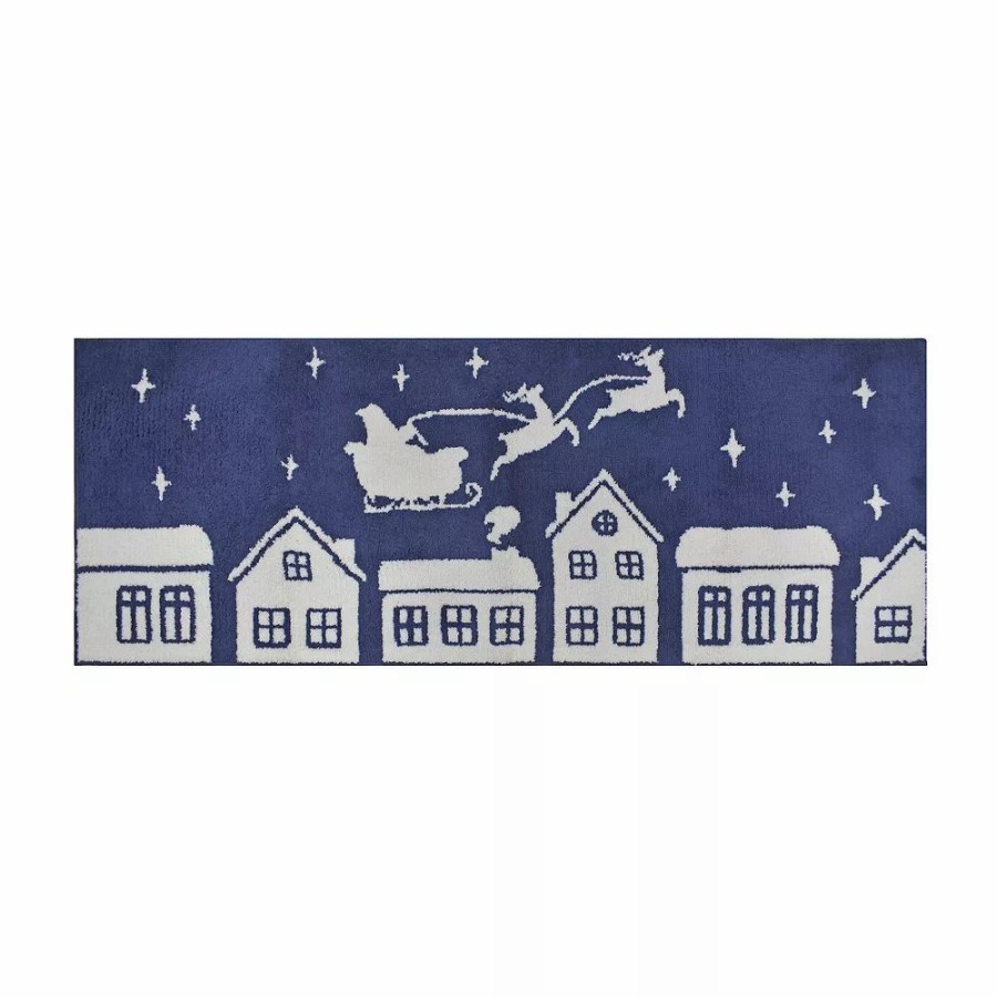 Home Decor * | St. Nicholas Square Santa Village Rug