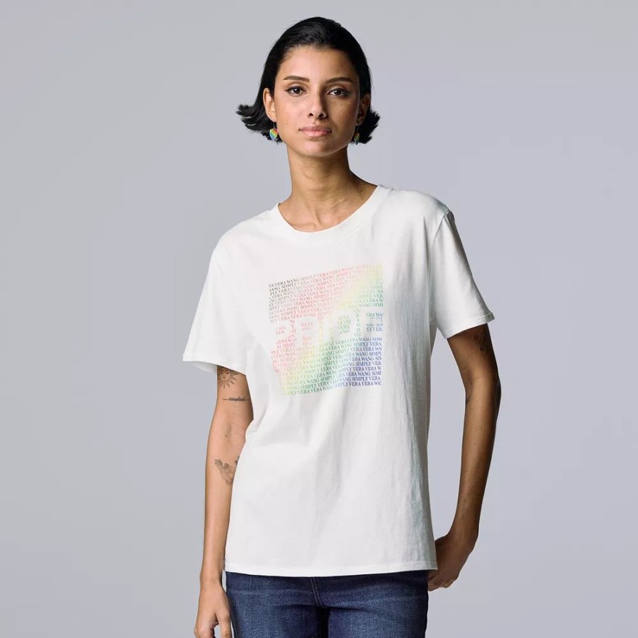 Clothing * | Women'S Simply Vera Vera Wang Pride Graphic Tee