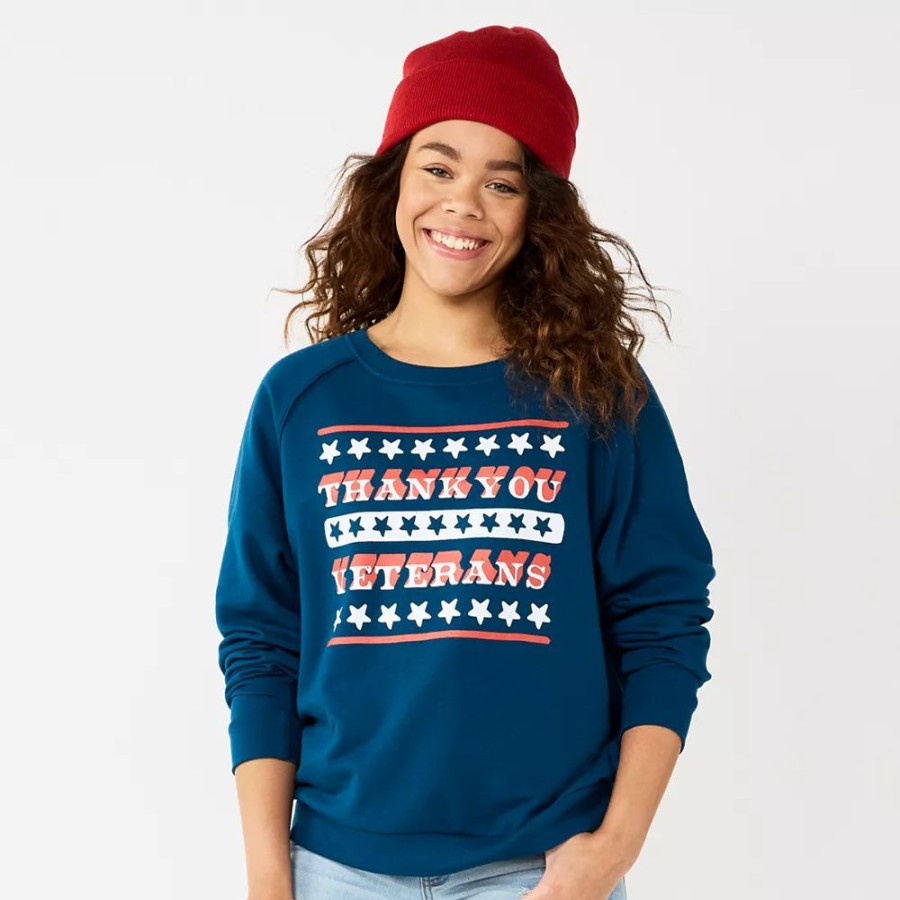 Clothing * | Juniors' Sonoma Community Thank You Veterans Sweatshirt