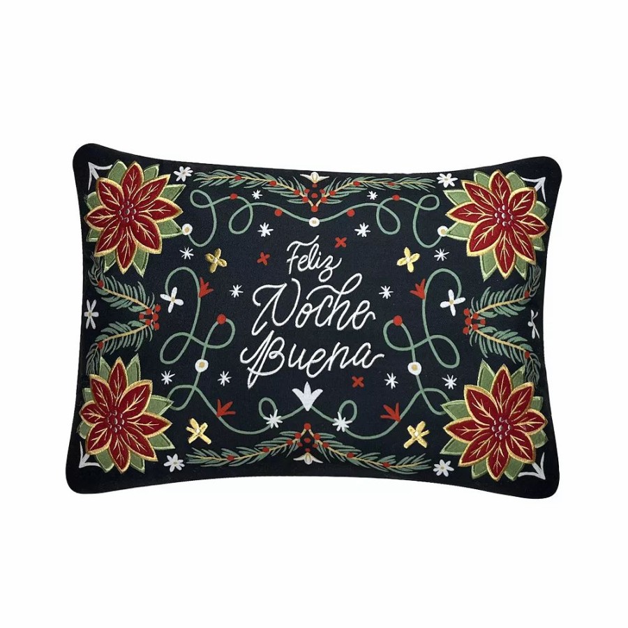 Home Decor * | St. Nicholas Square Noche Buena Throw Pillow