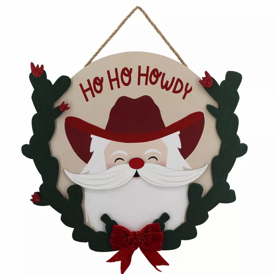 Home Decor * | St. Nicholas Square Ho Ho Howdy Wall Decor