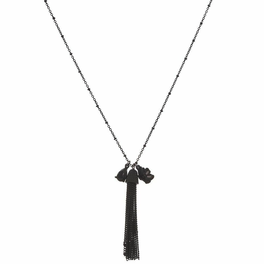 Jewelry * | Simply Vera Vera Wang 30-In. Necklace With Flower Pendant