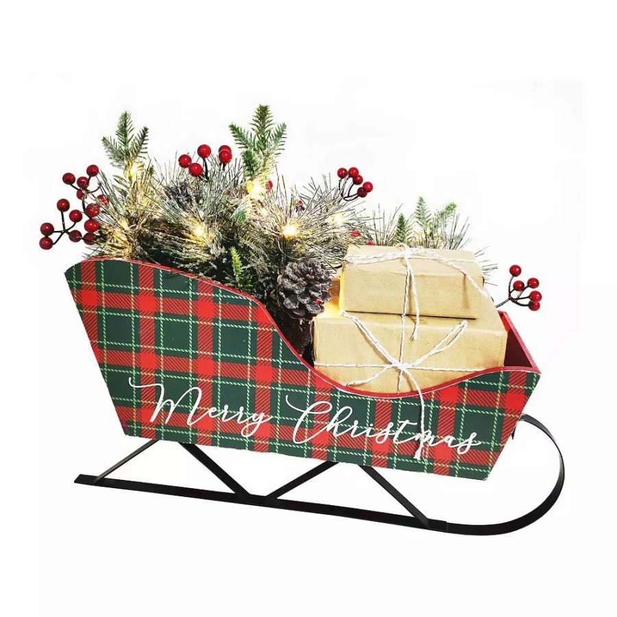 Home Decor * | St. Nicholas Square Led Sleigh Sitabout