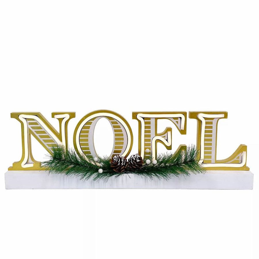 Home Decor * | St. Nicholas Square Neon Noel Table Decor