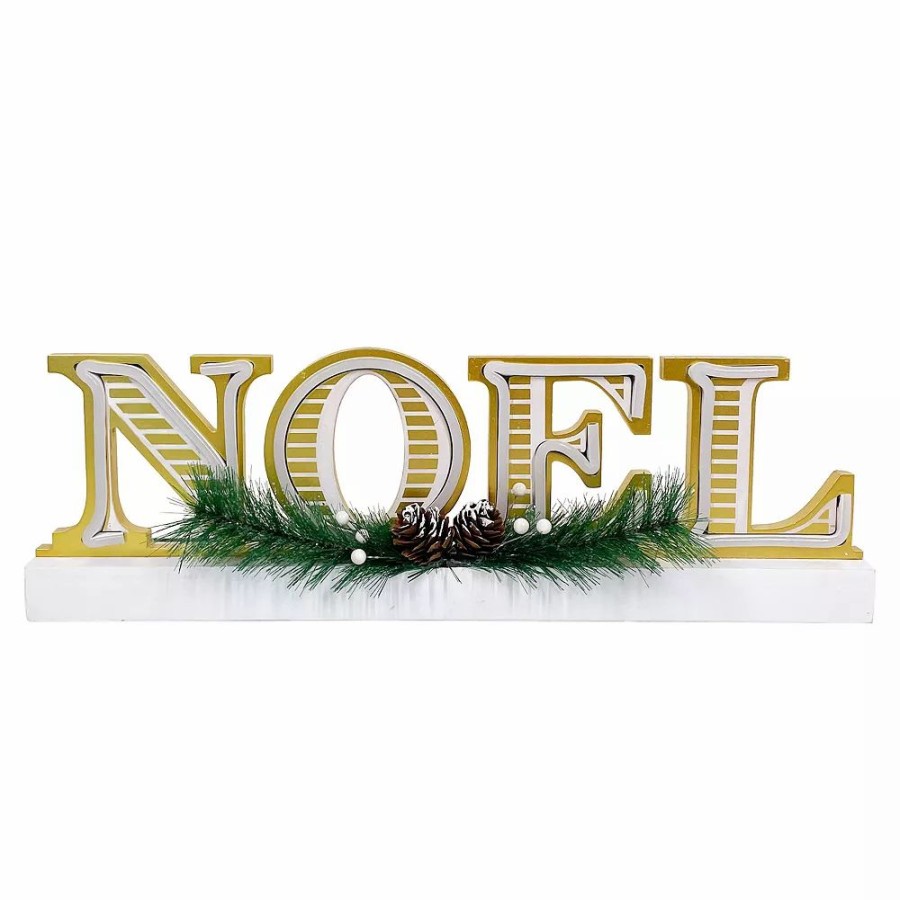 Home Decor * | St. Nicholas Square Neon Noel Table Decor