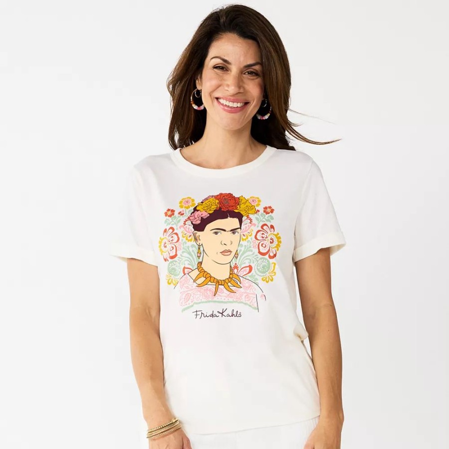 Clothing * | Women'S Sonoma Community Hispanic Heritage Month Frida Folk Flowers Graphic Tee