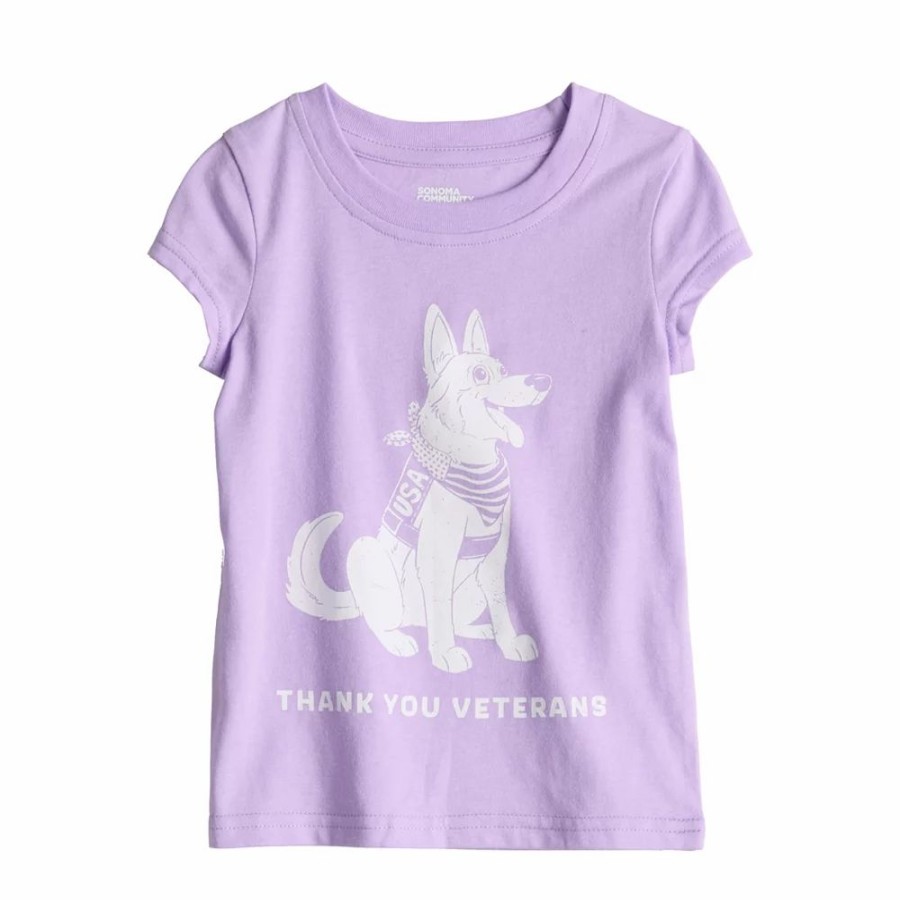 Clothing * | Girls 4-6X Sonoma Community Thank You Veterans Tee