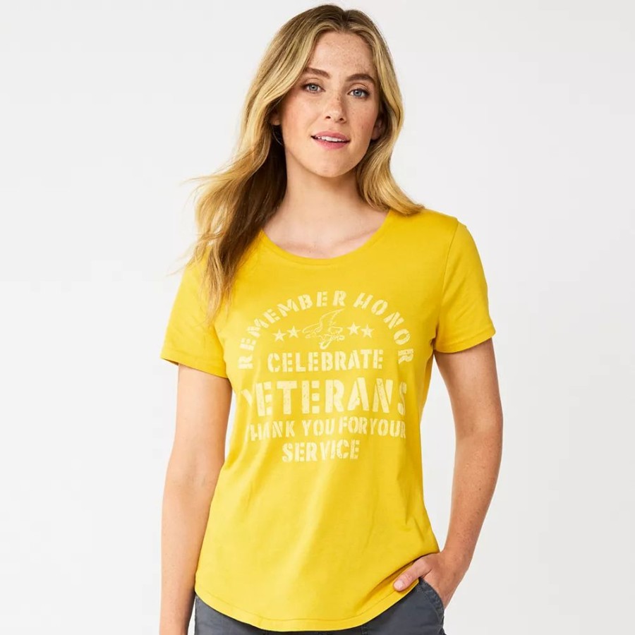 Clothing * | Women'S Sonoma Community Remember Veterans Tee