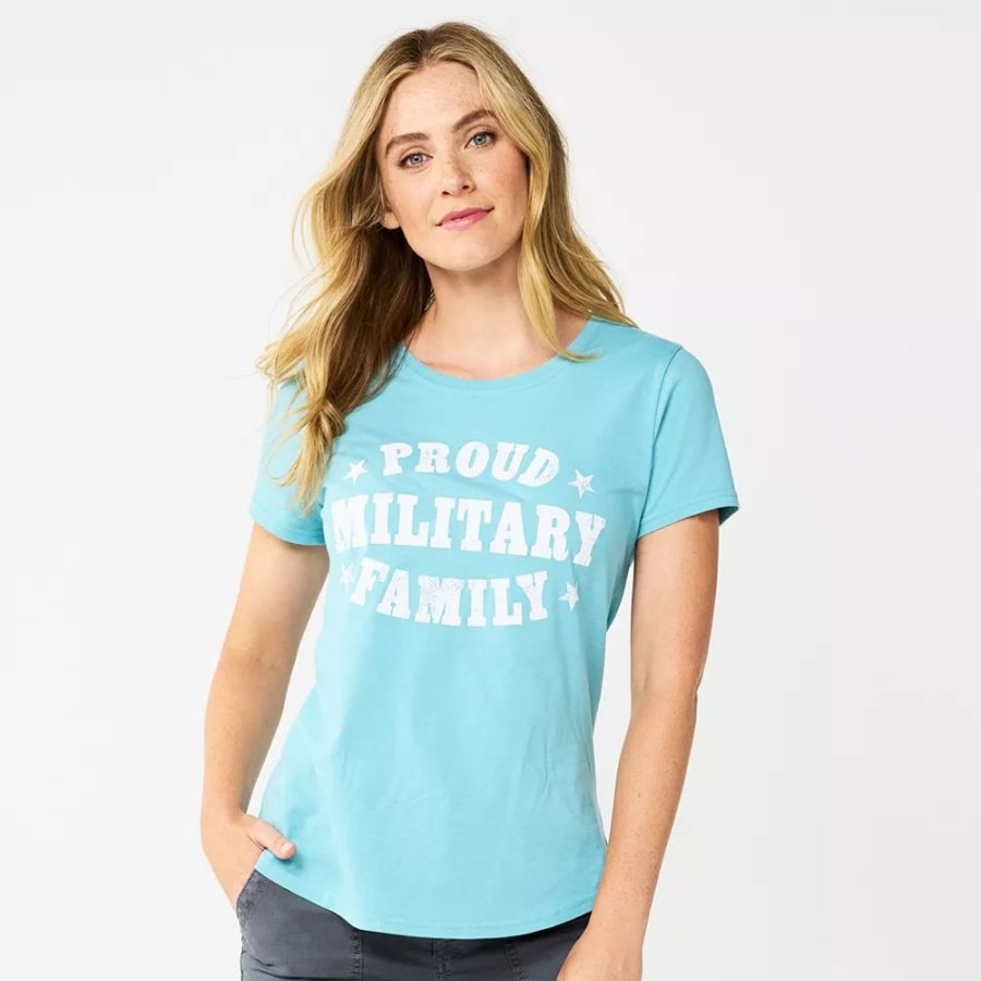 Clothing * | Women'S Sonoma Community Proud Military Family Veterans Tee