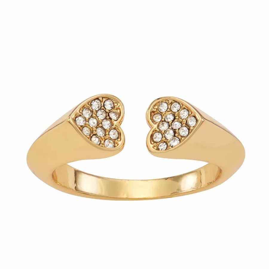 Jewelry * | Simply Vera Vera Wang Gold-Tone Heart Ring