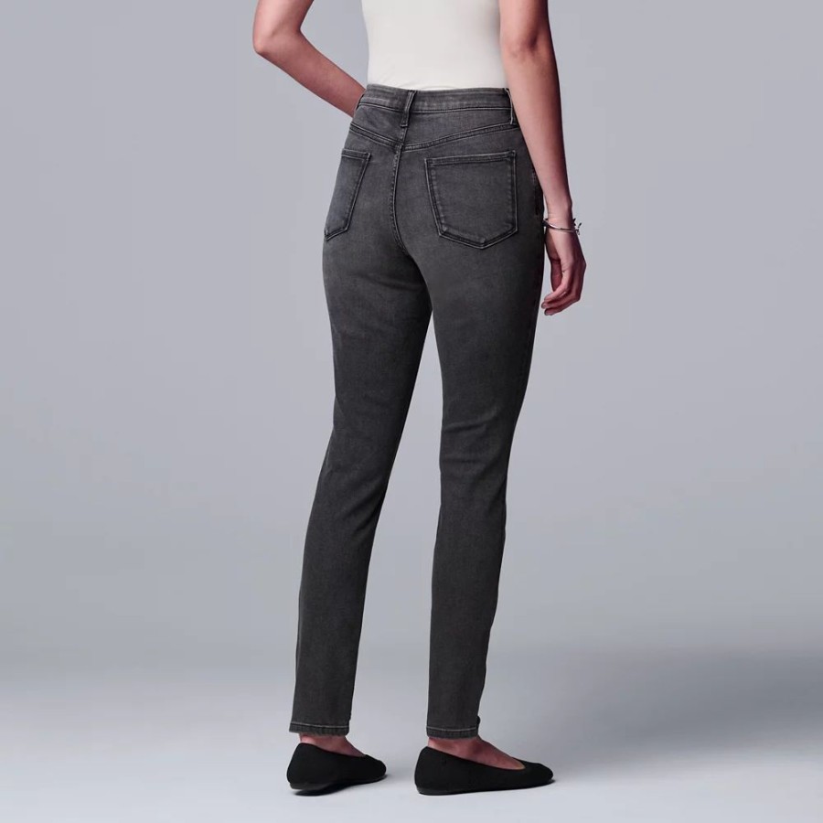 Clothing * | Petite Simply Vera Vera Wang High-Waisted Skinny Jeans Austin