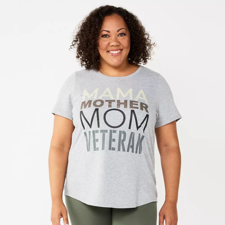 Clothing * | Plus Size Sonoma Community Mom Veteran Tee