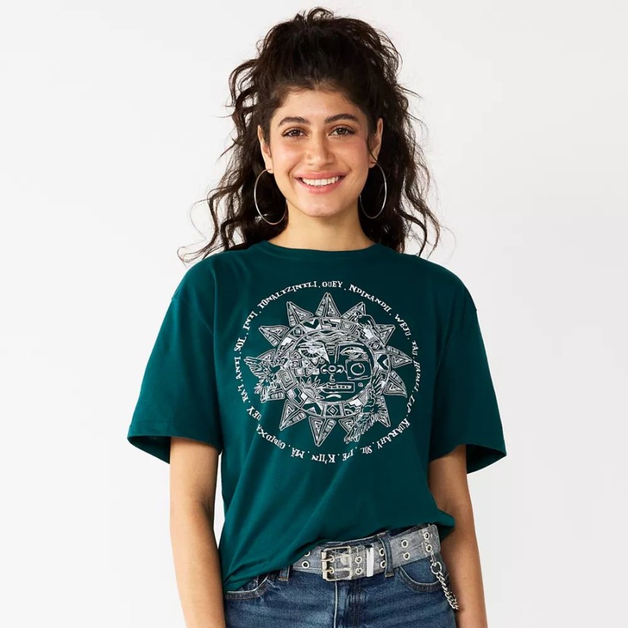 Clothing * | Juniors' Sonoma Community Teal Sun Hispanic Heritage Month Tee