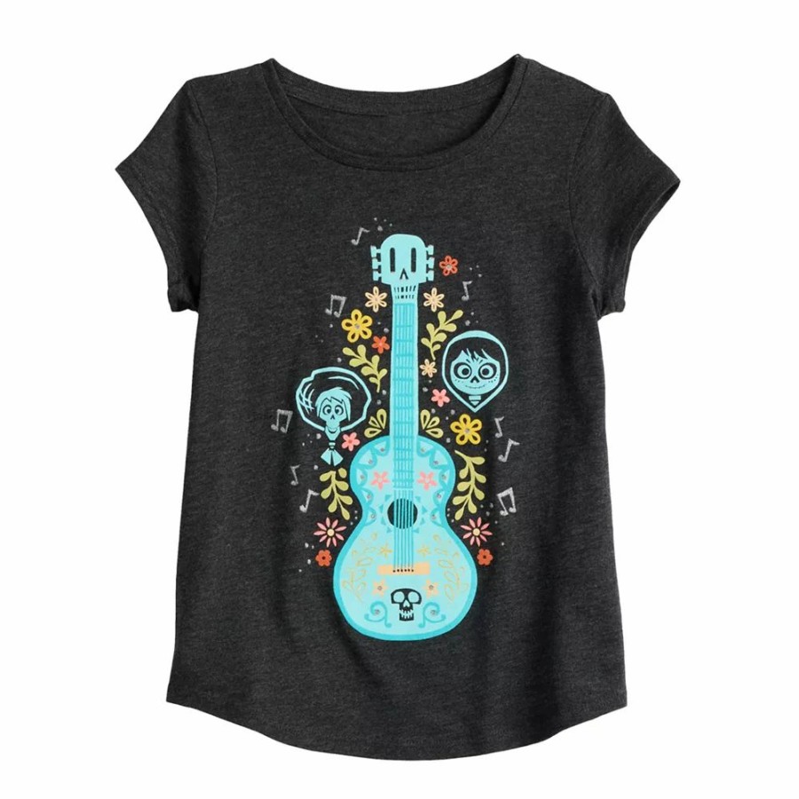 Clothing * | Girls 4-6X Sonoma Community Hispanic Heritage Month Coco Guitar Graphic Tee