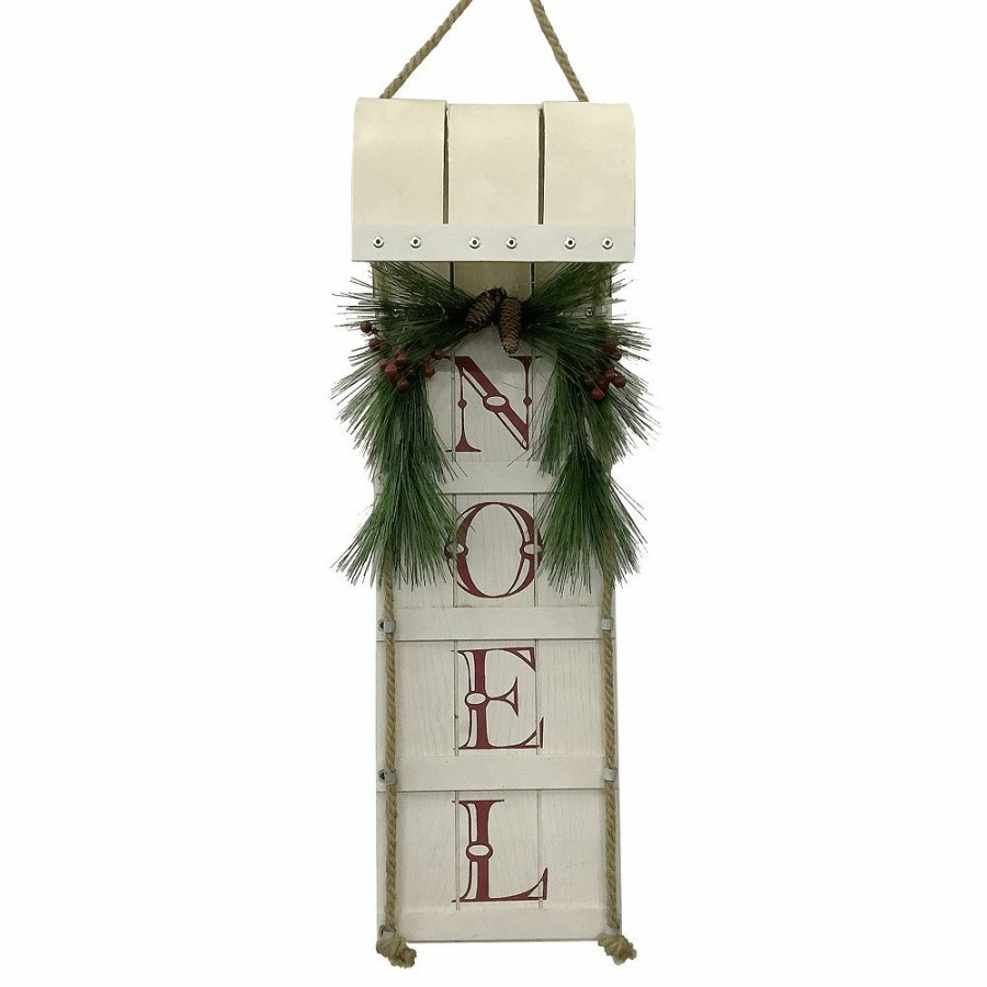 Home Decor * | St. Nicholas Square Sleigh Noel Wall Decor