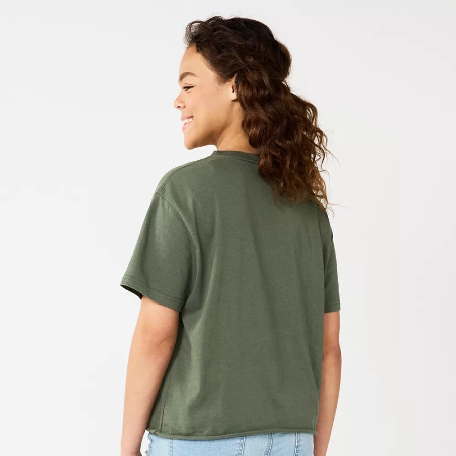 Clothing * | Juniors' Sonoma Community Support Our Veterans Crop Tee