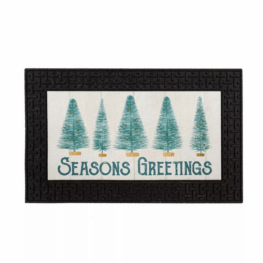 Home Decor * | St. Nicholas Square Season Greetings 18" X 30" Led Doormat