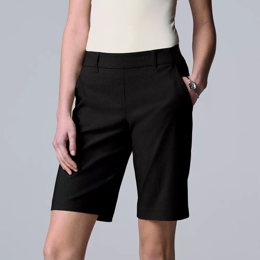 Clothing * | Women'S Simply Vera Vera Wang City Pull-On Shorts