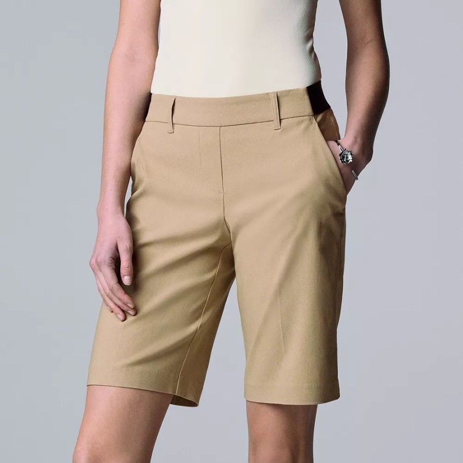 Clothing * | Women'S Simply Vera Vera Wang City Pull-On Shorts