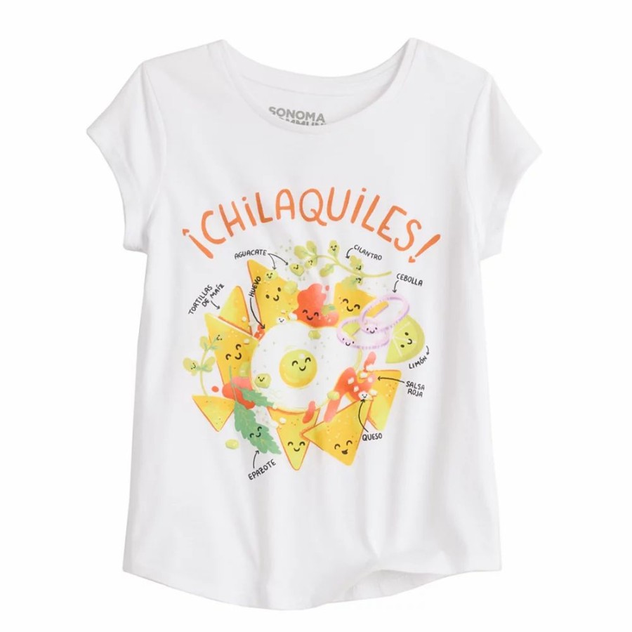 Clothing * | Girls 4-6X Sonoma Community Hispanic Heritage Month Chilaquiles Graphic Tee