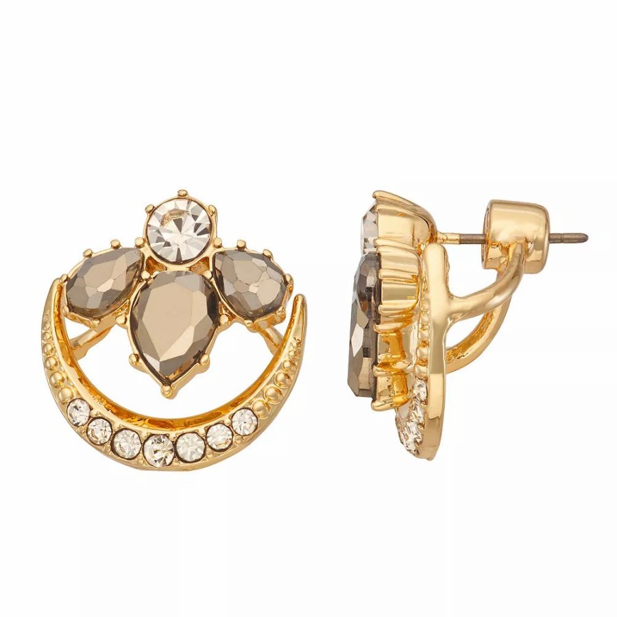 Jewelry * | Simply Vera Vera Wang Gold Tone Stud Earrings