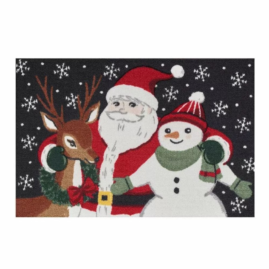 Home Decor * | St. Nicholas Square Santa Friends Holiday 19.5" X 30" Accent Rug